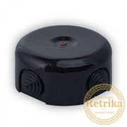 Распаечная коробка керамика черный D-90