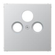 JUNG LS 990 Алюминий Накладка TV-SAT-FM розетки