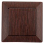 4-101-10  Выключатель Intro Solo одноклавишный 10А-250В, IP20, СУ, венге