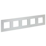 IEK SKANDY Металл Серебряный Рамка 5-ая SK-F35S.