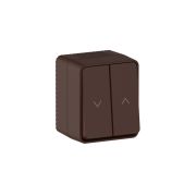 AtlasDesign Profi54 Наруж Коричневый Выключатель 2-клавишный для жалюзи, 2хсх.4