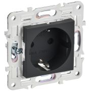 IEK SKANDY Графит Розетка с/з с защитными шторками 16А б/к SK-R06G.