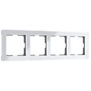 W0042701/ Рамка на 4 поста Acrylic (белый)