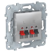 Schneider Electric Unica New Алюминий Аудиорозетка