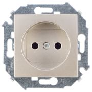 Simon 15 Шампань Розетка б/з, 16А, 250В, винт.зажим