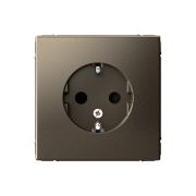 Systeme Electric ArtGallery Мокко Розетка с заземлением со шторками, 16А, механизм