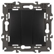 ЭРА 14-1107-05 Elegance Антрацит Выключатель 3-кл