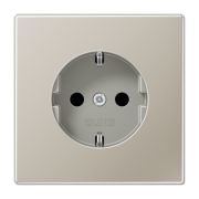 JUNG LS 990 Edelstahl Розетка с/з безвинт. зажим