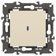 ЭРА 14-1102-02 Elegance Сл.кость Выключатель 1-кл с подсветкой