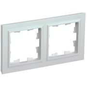 IEK BRITE BASE Жемчуг Рамка 2-м РУ-2-БрЖ.