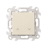 Simon 24 Слоновая кость Выключатель жалюзи 10A 250В~