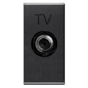 Розетка TV одиноч.,Zenit, антрацит