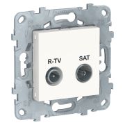 Schneider Electric Unica New Бел Розетка R-TV/ SAT, оконечная