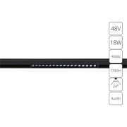 Arte Lamp A4665PL-1BK Светильник трековый магнитный 18W 4000K 48V 24 град