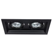 Arte Lamp A6661PL-2BK CANIS Карданный встроенный светильник, черный