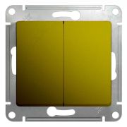 SE Glossa Фисташковый Выключатель 2-клавишный, сх.5 GSL001051