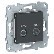 Schneider Electric Unica New Антрацит Розетка R-TV/SAT, одиночная