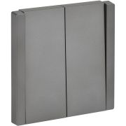 IEK FORTE&PIANO Сталь Выключатель 2-кл проходной 10А FP507.