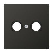JUNG LS 990 Антрацит Накладка TV-FM розетки