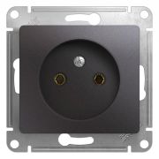 Systeme Electric Glossa Графит Розетка б/з