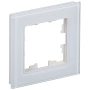 BRITE Рамка 1-мест. РУ-1-2-БрБ стекло белый IEK
