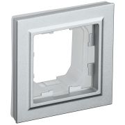 IEK BRITE BASE Алюминий Рамка 1-м IP44 РУ-1-БрА-44.