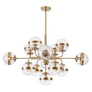 Arte Lamp A7770SP-13PB DELACRUA Люстра на штанге, медный/прозрачный