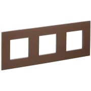 IEK SKANDY Металл Шоколад Рамка 3-ая SK-F33Br.