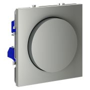 Светорегулятор встраиваемый VOLTUM S70 поворотно-нажимной 600 Вт, (сталь)