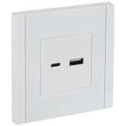 IEK FORTE&PIANO Белый Розетка USB A+C 18Вт FP251.