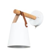Arte Lamp A7032AP-1WH THOMAS Бра металл/дерево/кожа