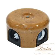 Распределительная коробка d 78mm Капучино Lindas 33030