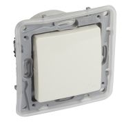 Legrand Etika Слоновая кость Переключатель 1-кл. 10А, IP44 замозажим 672300