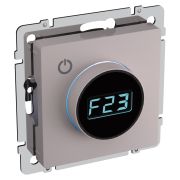 BRITE Термостат электронный с инд. ТС10-1-БрЖ жемч. IEK