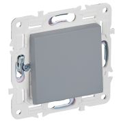 IEK SKANDY Серый Выключатель 1-клавишный перекрестный 10А SK-V03Gr.