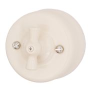 BIRONI Лизетта Керамика Песочное золото Выключатель двухклавишный