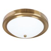 Arte Lamp A4049PL-3PB JAMES Светильник потолочный полированная медь/стекло