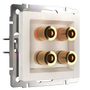 W1185013/ Акустическая розетка (перламутровый рифленый)