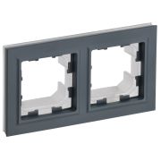 IEK BRITE BASE Графит Рамка 2-м IP44 РУ-2-БрГ-44.