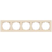 6-505-02  Рамка для розеток и выключателей Intro Accent 6-505-02 на 5 постов, СУ, сл.кость