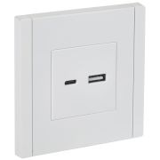 IEK FORTE&PIANO Белый Розетка USB A+C 3,1А FP250.