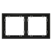 Рамка пластиковая VOLTUM S70 на 2 поста, (черный матовый)