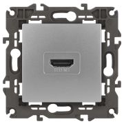 ЭРА 14-3114-03 Elegance Алюминий Розетка HDMI