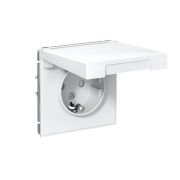 Systeme Electric ArtGallery Лотос Розетка с заземл. со шторк. с крышкой, 16А, IP20, механизм