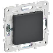 IEK SKANDY Графит Заглушка с суппортом SK-C01G.