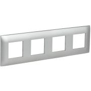 IEK SKANDY Серебряный Рамка 4-ая SK-F04S.