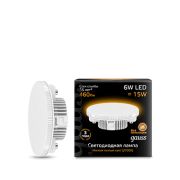 Лампа Gauss LED GX53 6W 460lm 3000K 108008106