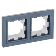 IEK BRITE BASE Маренго Рамка 2-м IP44 РУ-2-БрМ-44.