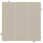 Клавиши трехклавишного выключателя латте