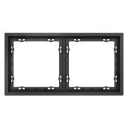 Рамка пластиковая VOLTUM S70 на 2 поста, (графит)